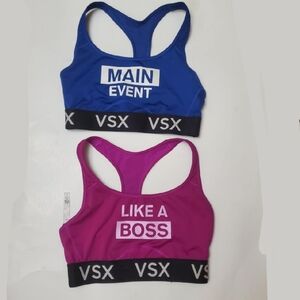 VS Blue and Purple Sports Bras